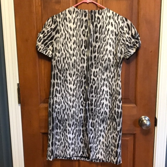 MICHAEL KORS Grey Animal Print Dress Size 2 - Picture 2 of 7